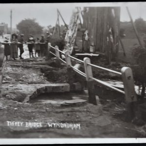 Norfolk - floods august 1912 - Tiffey Bridge, Wymondham