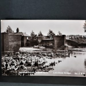 postcard - Norfolk -Lakenham bridge  Norwich Floods Aug 1912