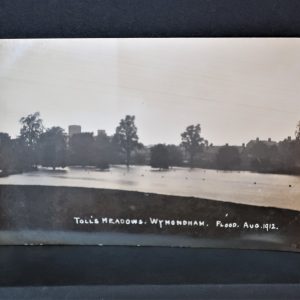 Postcard - Norfolk - Tolls Meadow Wymondham Floods Aug 1912