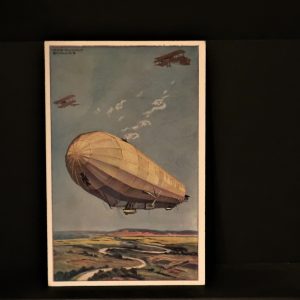 Postcards. Aircraft and Zeppelins