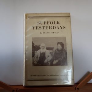 Books - Suffolk Yesterdays by Allan Jobson d/w 1st