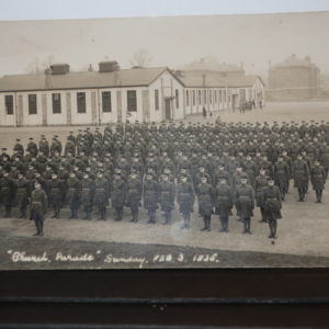 Postcards-  Military, "Church Parade" Feb 3rd 1935
