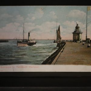 Postcards - Fishing Industry - Norfolk Suffolk - Entrance to Yarmouth Harbour