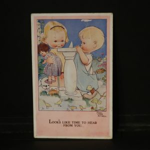Comic Postcard= "Looks like time to hear from you" - 1940 - Lucy Attwell