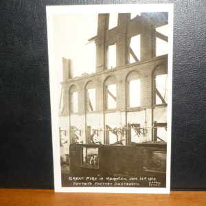 Postcards - Norfolk - Great Fire in Norwich  Jan 16th 1913 - Sextons factory destroyed
