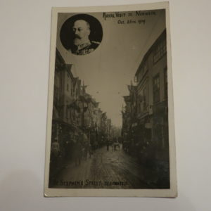 Postcards - Norfolk, "Royal Visit to NORWICH Oct. 1909" showing St Stephens street