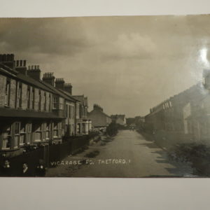 Norfolk Postcards - Vicarage Road Thetford - 1910  R/P