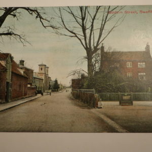 Norfolk Postcards -Station Street Swaffam - 1908