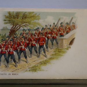 Postcards - Infantry on March  c.1900