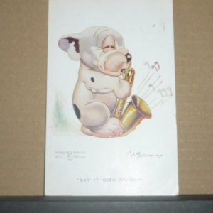Comic Postcards- Say it with Music "Bonzo" series