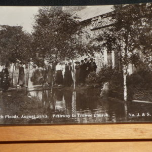 Norwich Floods August 1912 - Pathway to Trowse Church