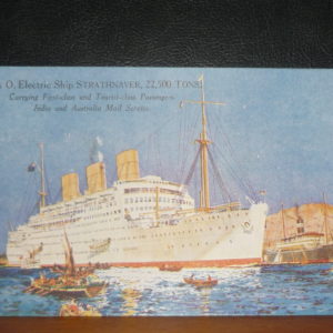 P & O Electric Ship "Strathnaver" 22,500 tons